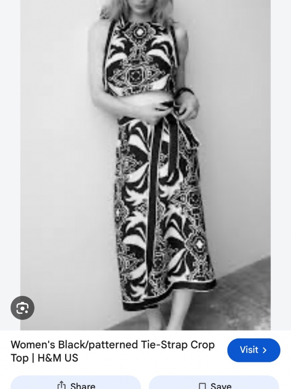 Black& Ivory wrap skirt